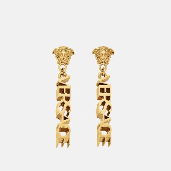 Versace Jewelry - Versace LA MEDUSA LOGO DROP EARRINGS